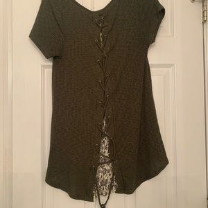 Fun Altar’d State olive green top
